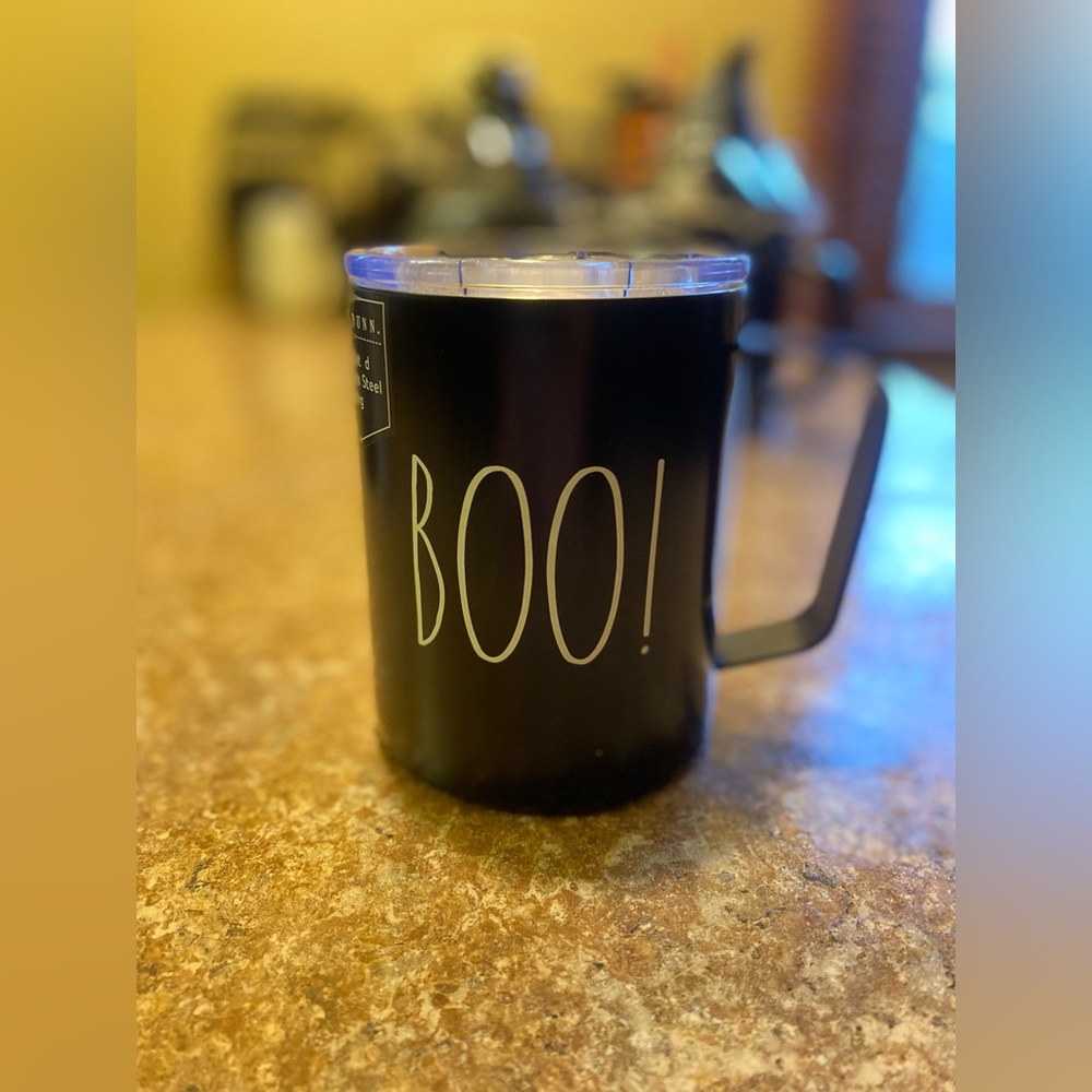 NWT Rae Dunn “BOO” Insulated Stainless Steel Mug